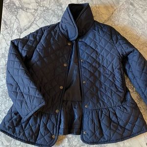 Crewcuts girl’s navy quilted jacket